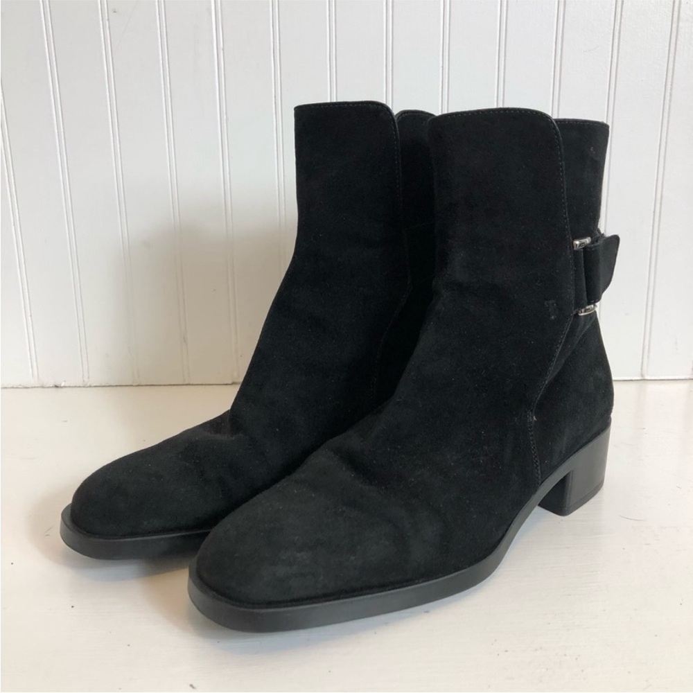Tod’s Black Suede Ankle Boots